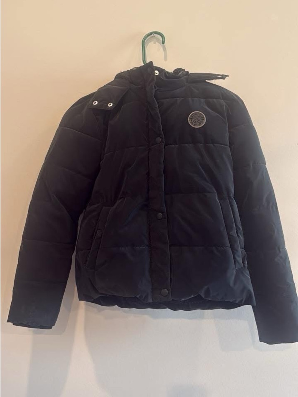 Justice Black Quilted Puffer Jacket